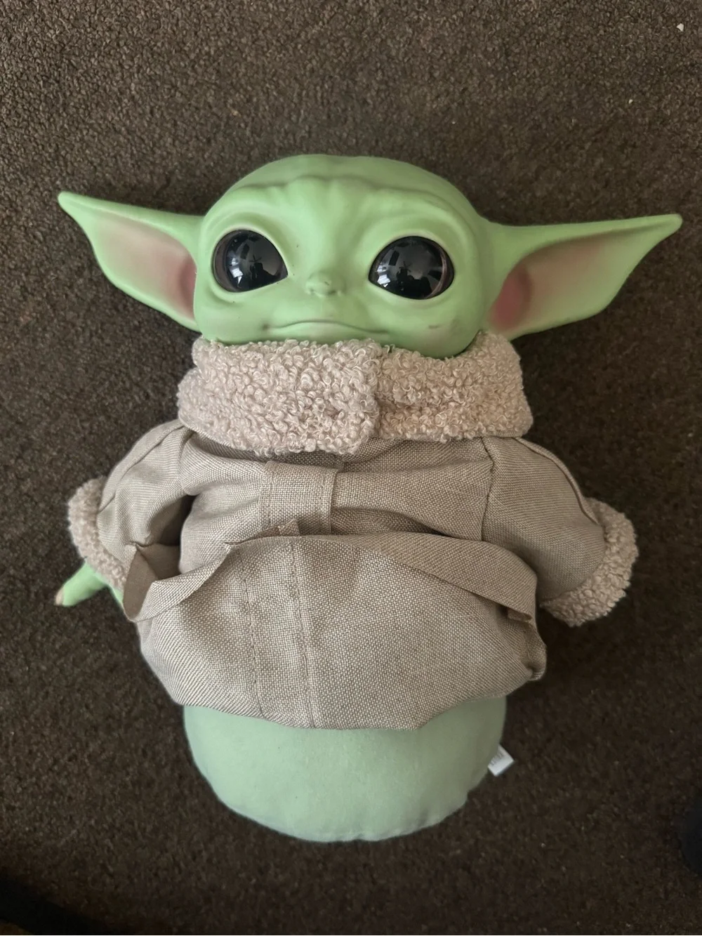 Hasbro Green Grogu Plush with Beige Robe